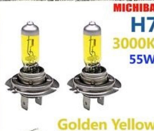 H7 JDM Yellow Headlight Bulbs 55WATT