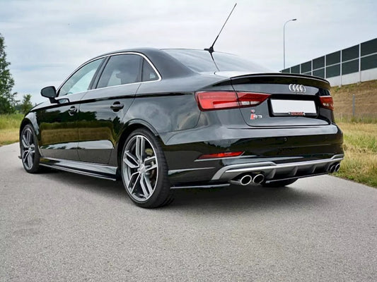 REAR SIDE SPLITTERS AUDI S3 / A3 S-LINE 8V FL SEDAN