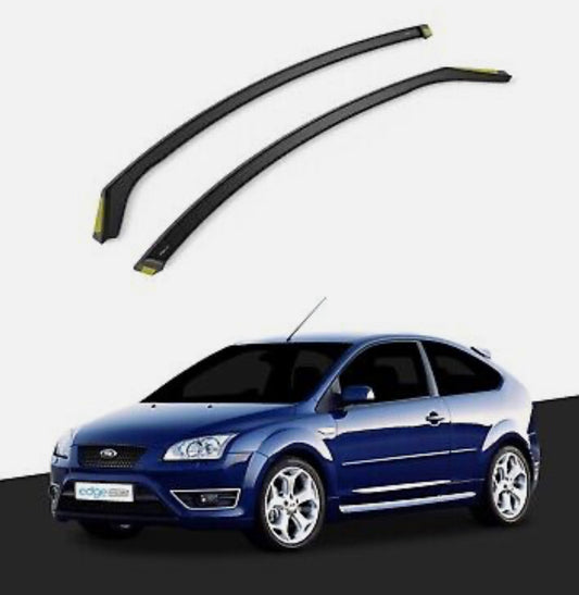 Ford Focus MK2/ST RS 2004-2011 3 Door Hatchback Wind Deflectors 2pc Tinted