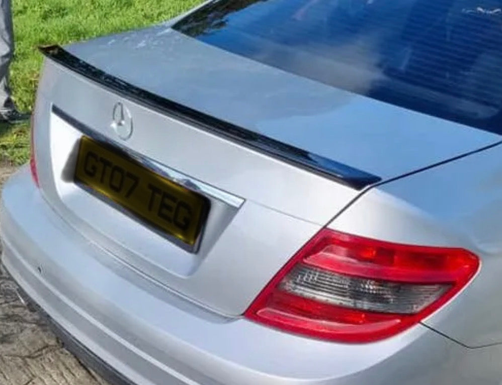 MERCEDES C CLASS W204 SALOON AMG STYLE REAR BOOT SPOILER