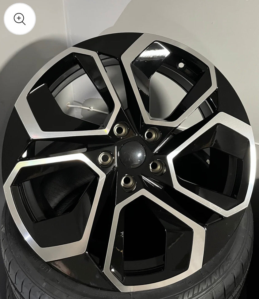 VW 814 18X8.0 5X112 BLACK M/F