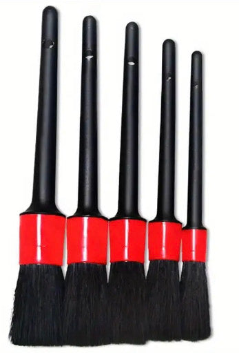 Car Detailing Soft Bristle Brush Set 5Pcs