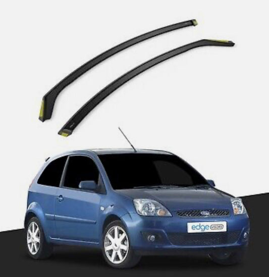 Ford Fiesta MK6 2002-2008 3 Door Hatchback Wind Deflectors 2pc Tinted