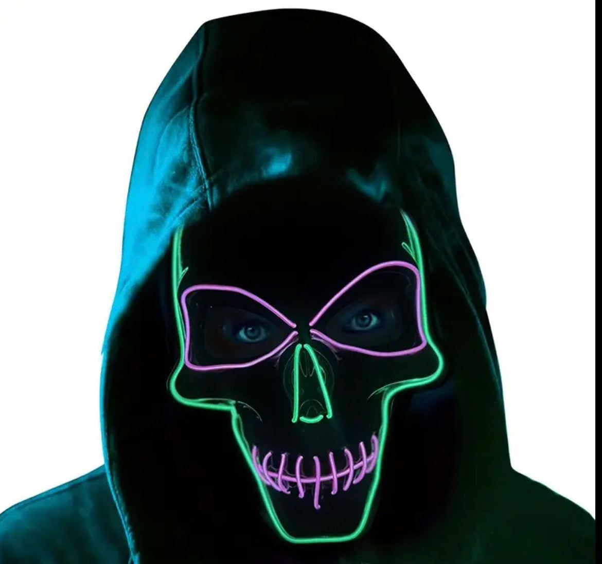 LED Skull Mask W/ Gloves