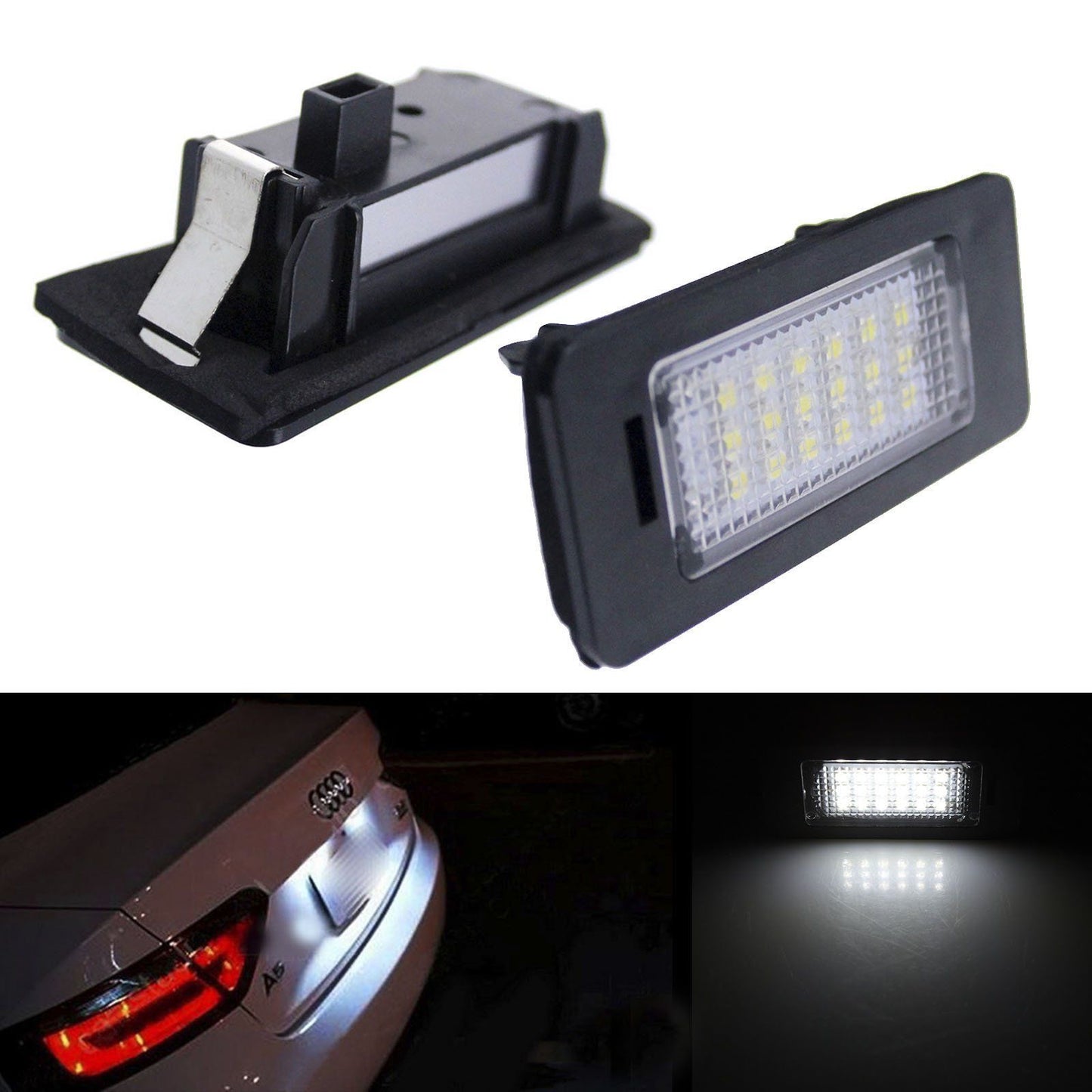 LED License Number Plate Light Error Free AUDI A1 A3 A4 A5 A6 A7