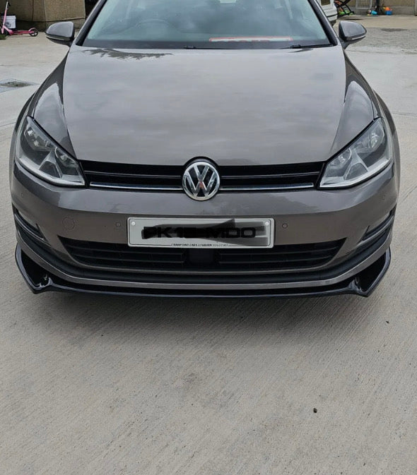 VW Golf MK7 STANDARD V4 Gloss Black FRONT SPLITTER