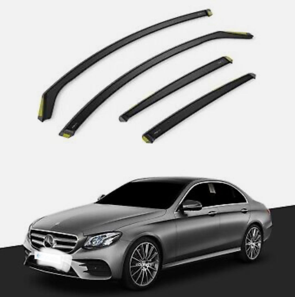 Mercedes E-Class W213 2016-2022 4 Door Saloon Wind Deflectors 4pc Tinted