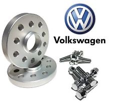 20mm Thick Pair of Alloy Wheel Spacers + Bolts Kit - 5x100/112 57.1 VW AUDI MERCEDES