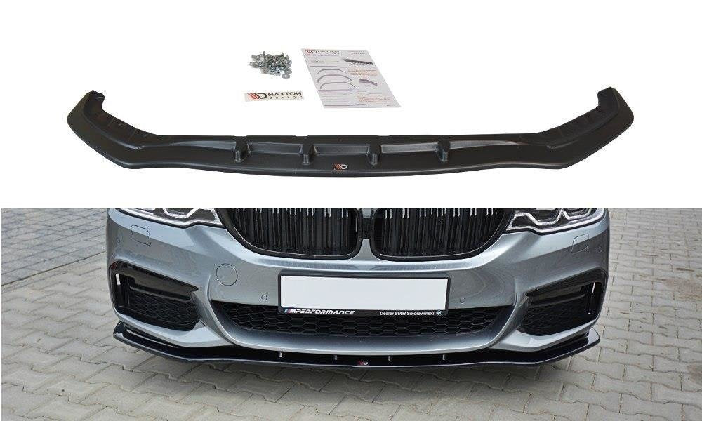 BMW 5 Series G30 2017 Maxton Design Front Bumper Lip Plastic