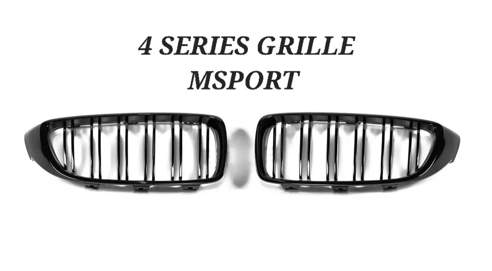 BMW 4 SERIES (F32/F33/F36) COUPE / GRAN COUPE GRILLE IN GLOSS BLACK