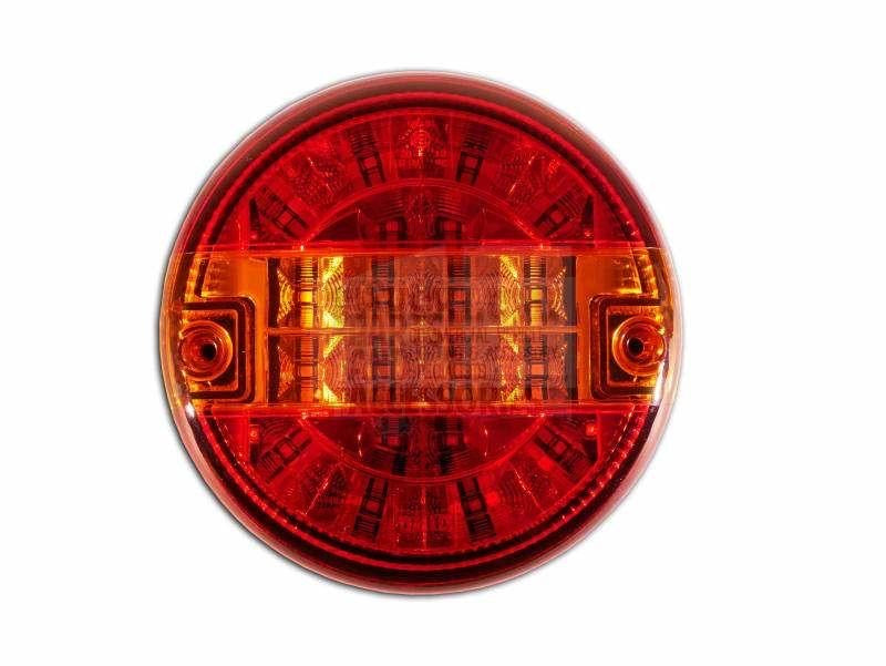 Round LED Hamburger Taillights Trailer Truck Stop Ind Tail