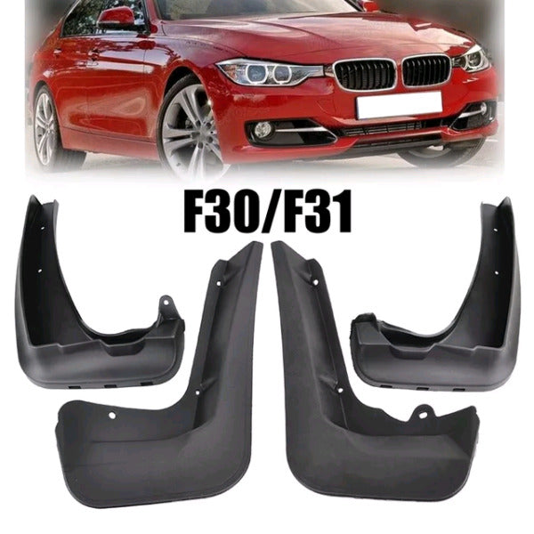 BMW F30 3 Series Yrs 12-18 4pc Set Fitted Moulded Mudflaps