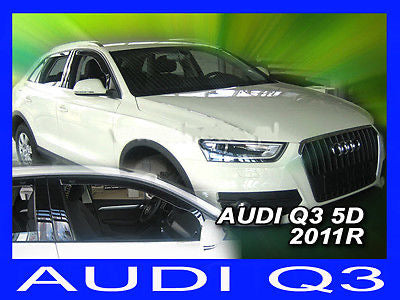 Audi Q3 Yrs 11- on Brand New 4 Piece Heko Wind Deflectors