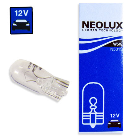 1x 501 W5W Neolux Parking Light Number / Licence Plate Light Bulb Standard