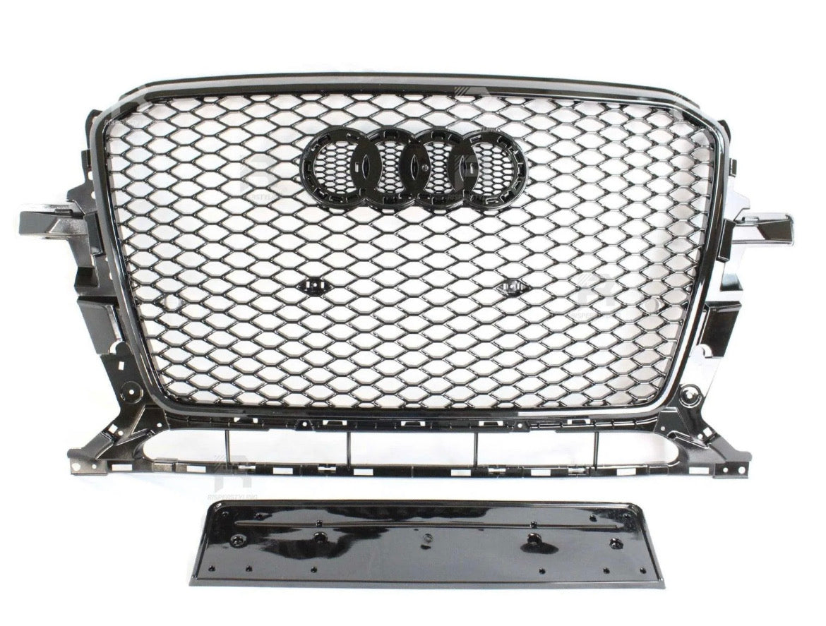 Audi Q5 2013-2015 Gloss Black 'RSQ5 Style' Honeycomb Grill