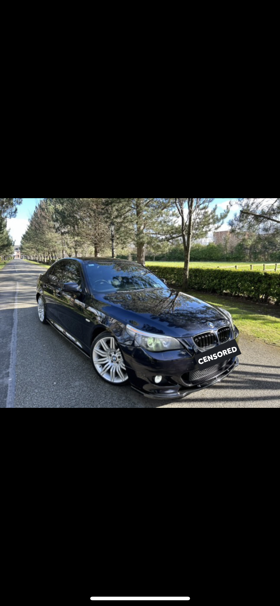BMW E60 Front Splitter MX STYLE GLOSS BLACK