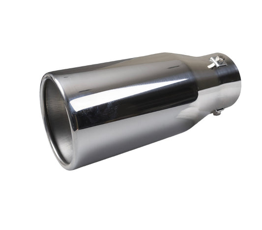 Auto-Styles LONG ROLLED EXHAUST TIP -100mm