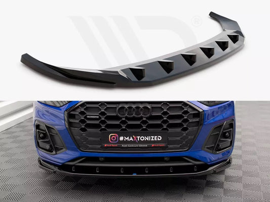 FRONT SPLITTER V.2 AUDI SQ5 / Q5 S-LINE SUV / SPORTBACK MK2 FACELIFT (2020-)