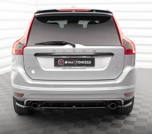 CENTRAL REAR SPLITTER VOLVO XC60 R-DESIGN MK1 FACELIFT (2013-2017