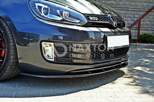 VW Golf MK 6 VI Yrs 09-13 GTI GTD Only Front Bumper Lip Spoiler Splitter