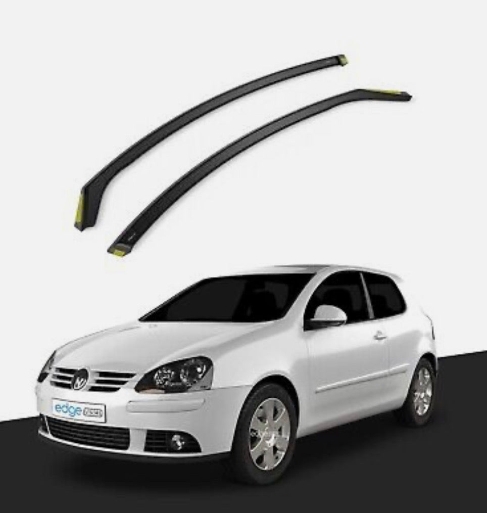 VW GOLF MK5 2004-2009 3 Door Hatchback Wind Deflectors 2pc Tinted