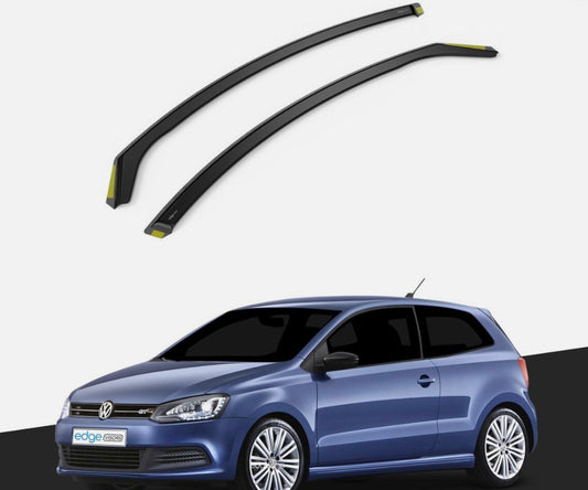 VW Polo MK5 6R/6C 2009-2017 3 Door Hatchback Wind Deflectors 2pc Tinted