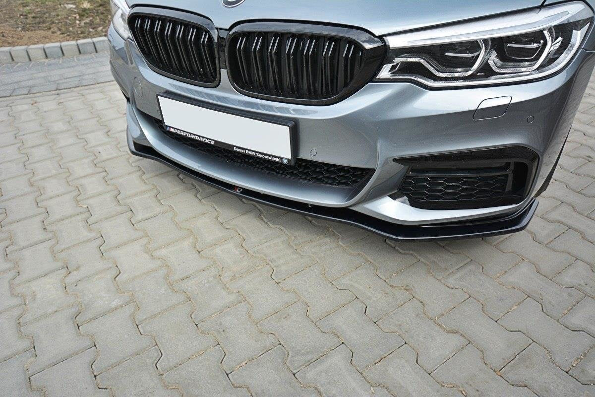 BMW 5 Series G30 2017 Maxton Design Front Bumper Lip Plastic