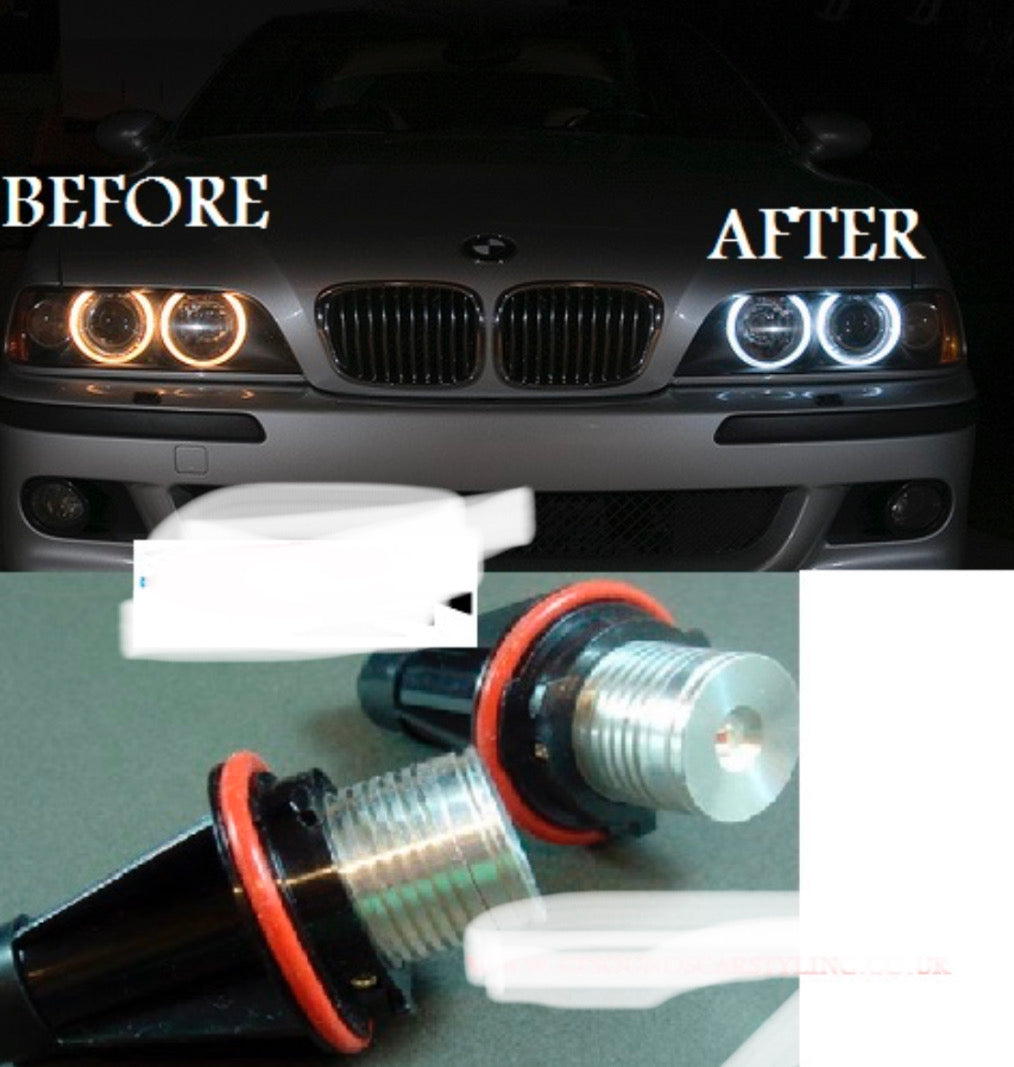 BMW E60 Prefacelift Yrs 03-07 LED Xenon White Angeleyes Halo Module Marker LED