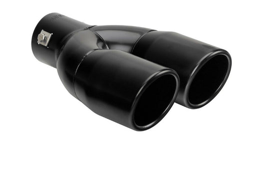 Pilot 76mm Black Gti Style Tapered Edge Universal Exhaust Tip TS-73