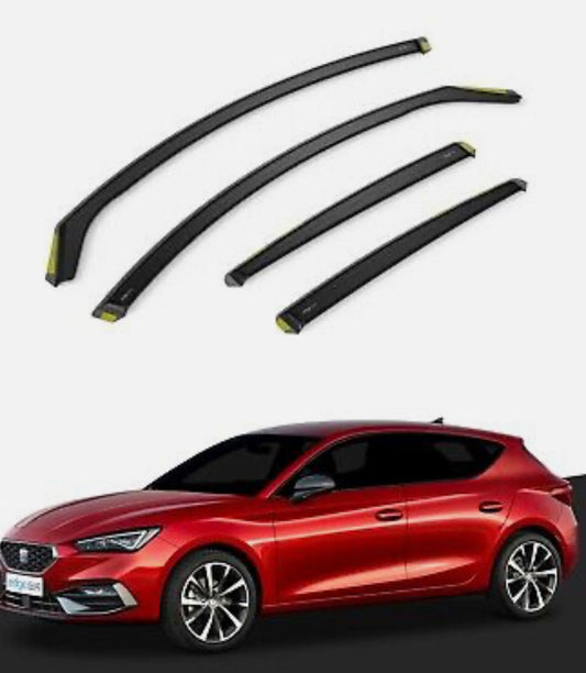 SEAT Leon MK4 2020-onwards 5 Door Hatchback Wind Deflectors 4pc Tinted