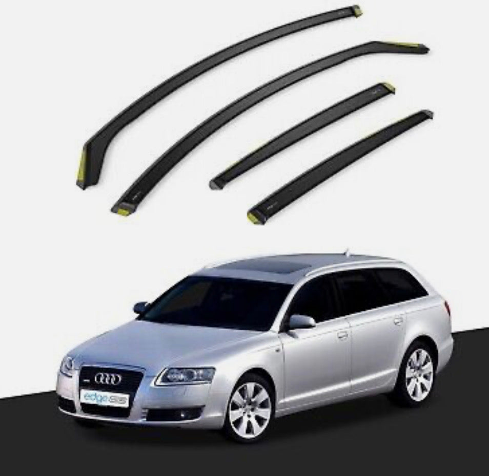 Audi A6 C6 2004-2011 5 Door Avante Estate Wind Deflectors 4pc Tinted