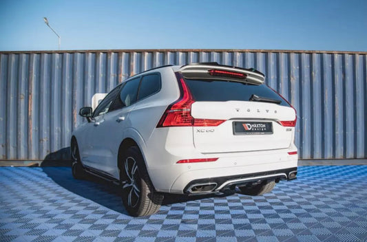 CENTRAL REAR SPLITTER (VERTICAL BARS) VOLVO XC60 MK2 R-DESIGN (2017-2021)