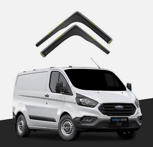 Ford Transit Custom 2012-Up 2/4 Door Panel Van Wind Deflectors 2pc Tinted