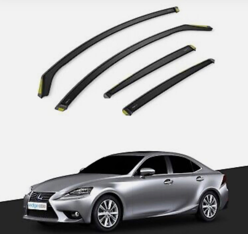 LEXUS IS MK3 2013-2020 4 Door Saloon Wind Deflectors 4pc Tinted