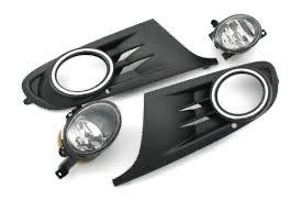 VW Golf MK6 VI Foglights & Grills KIT Plastic Standard bumper