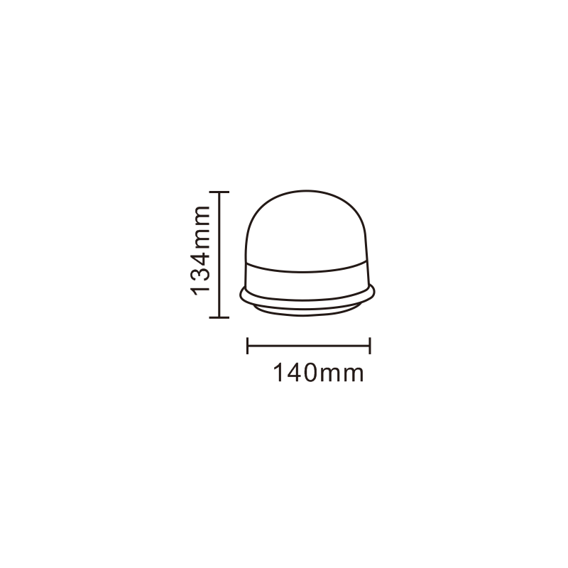 ROTATING BEACON WARNING LAMP 8LED*5W R65 R10 MAGNET / REFERENCE: LW0033-ALR-O