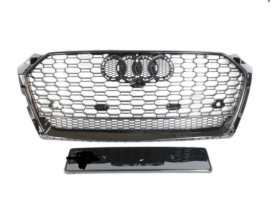 Audi A6 / S6 C7 2012-2014 Gloss Black RS6 Style Honeycomb Grill