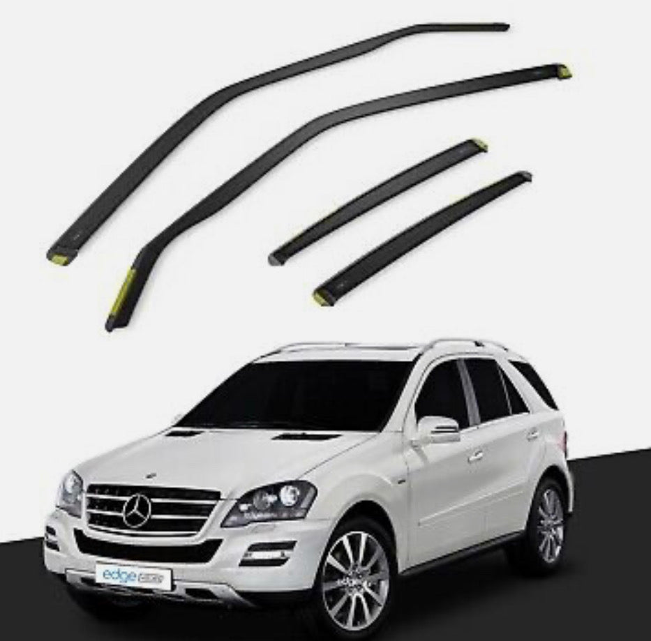 Mercedes M-Class ML W164 2005-2011 5 Door SUV Wind Deflectors 4pc Tinted