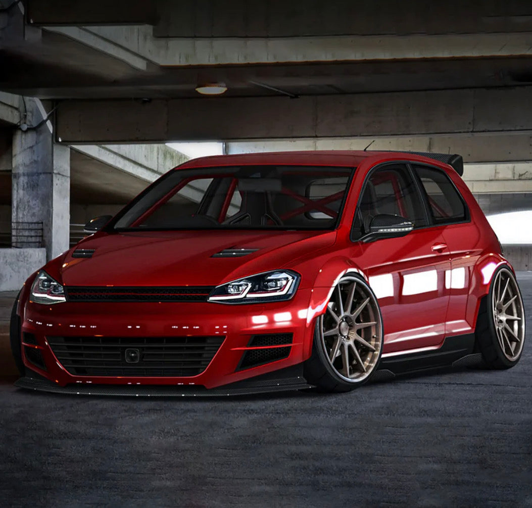 Volkswagen Golf 7th Gen (Mk7,Typ 5G) Vland Projector Headlights Black