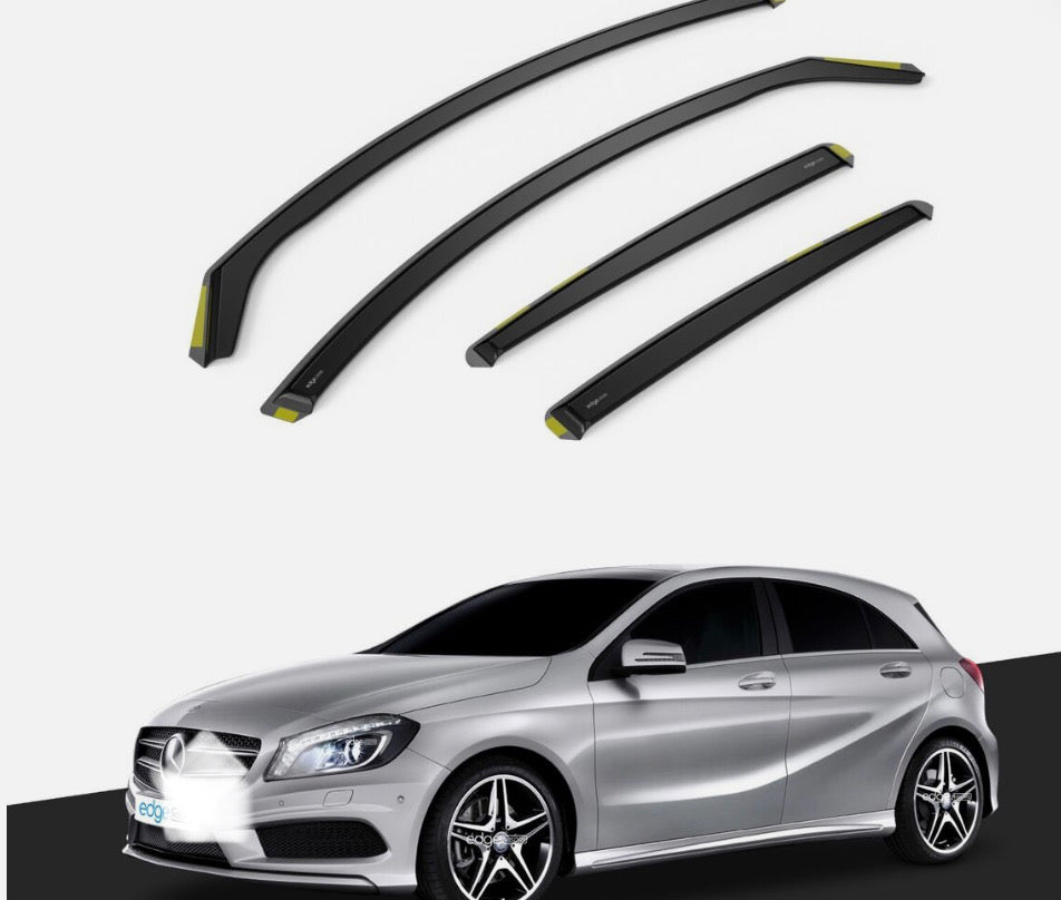 Mercedes A-Class W176 2012-2018 5 Door Hatchback Wind Deflectors 4pc Tinted