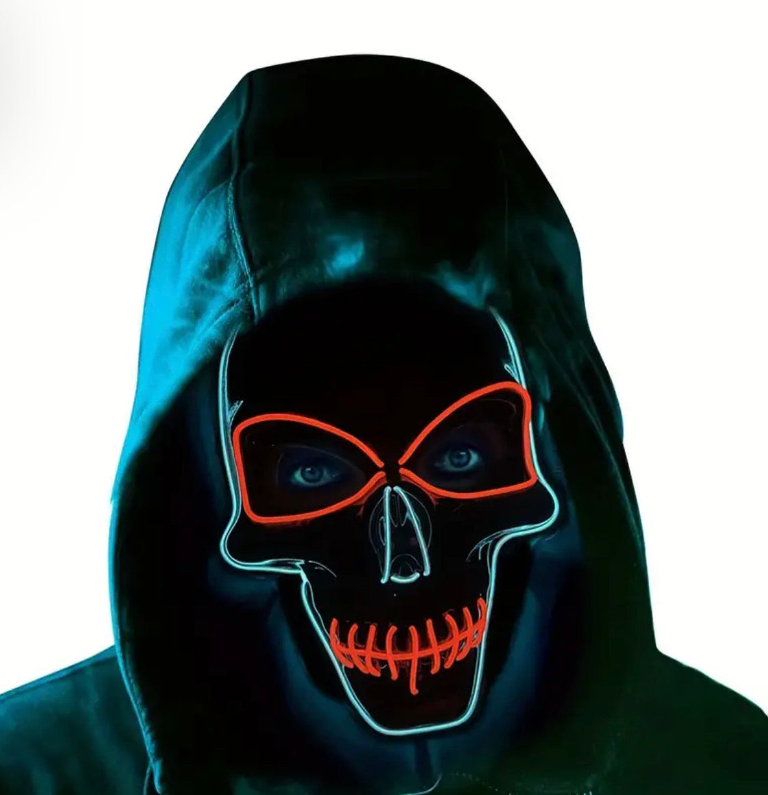 LED Skull Mask W/ Gloves