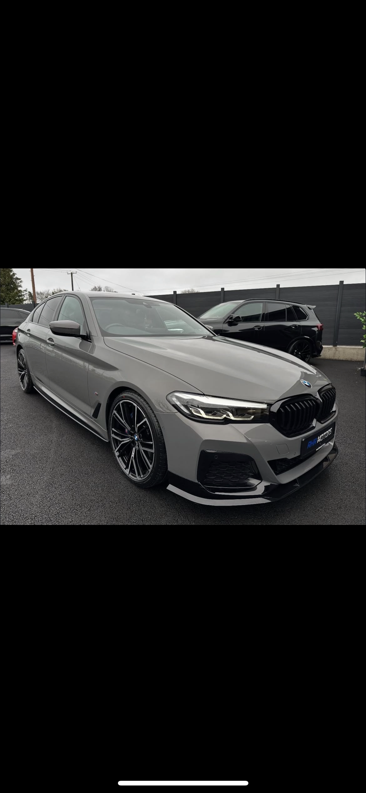 BMW 5 SERIES G30 LCI FACELIFT 2021+ – FRONT SPLITTER LIP IN GLOSS BLACK