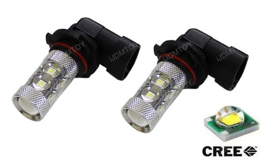 9006 Cree LED Xenon White Foglight Bulbs Pair