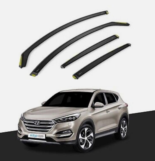 HYUNDAI TUCSON MK3 2015-2020 5 Door SUV Wind Deflectors 4pc Tinted