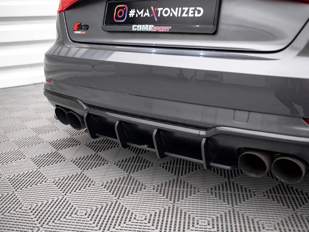 STREET PRO REAR DIFFUSER AUDI S3 SPORTBACK 8V FACELIFT(2016-2019)