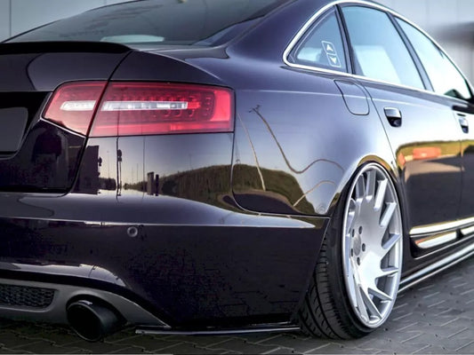 REAR SIDE SPLITTERS/REAR SPATS/ AUDI A6 C6 S-LINE FACELIFT SEDAN (2008-2011)