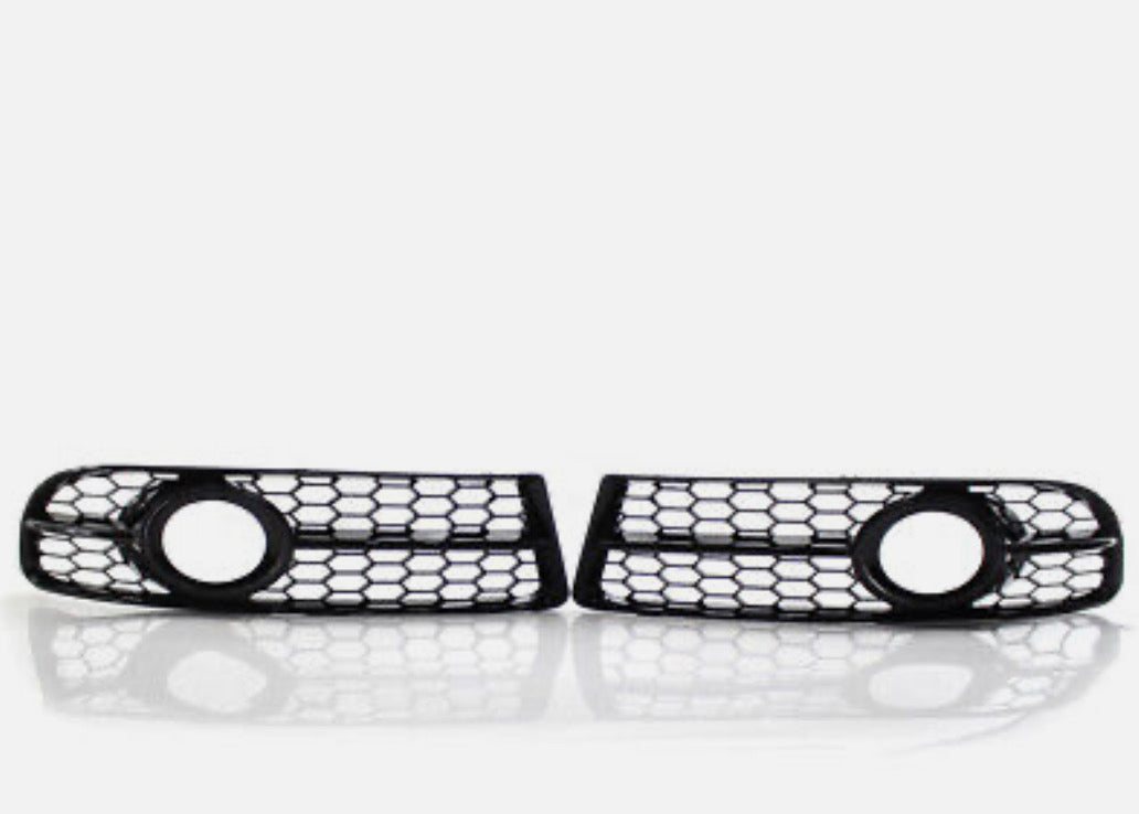 Audi A4 B7 S-Line S4 Bumper Fog Light Honeycomb Lower Grill