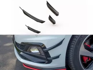 FRONT BUMPER WINGS (CANARDS) VW POLO MK6 GTI (2017-)