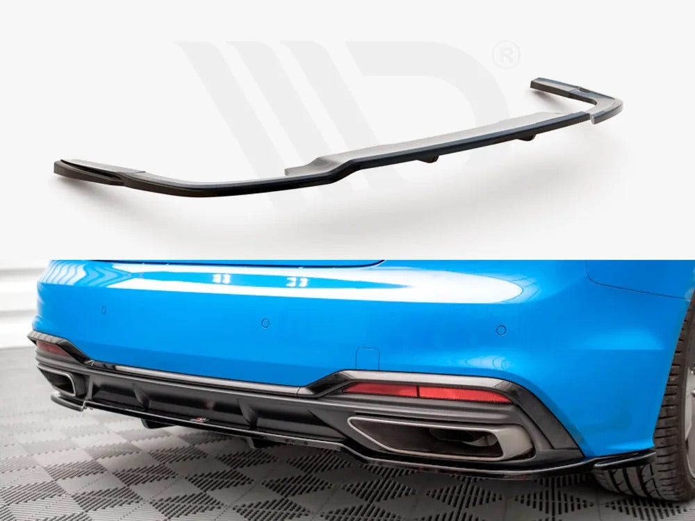 CENTRAL REAR SPLITTER (VERTICAL BARS) AUDI A5 S-LINE F5 FACELIFT (2019-)