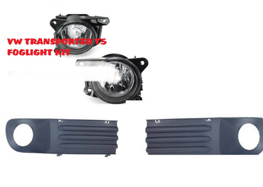 VW Transporter T5 Yrs 03-09 Foglight kit set Lamps & Grills